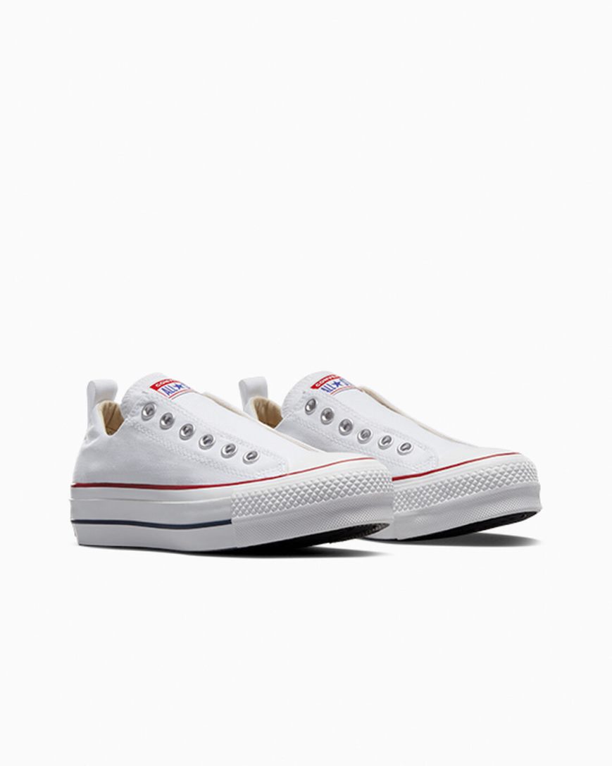 Zapatos Plataforma Converse Chuck Taylor All Star Lift Slip Bajas Mujer Blancas Rojas Azules | PE LE4720